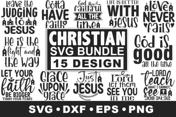 Christian Inspirational SVG Bundle for Crafts & Graphics
