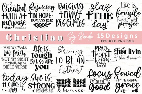 Christian SVG Bundle Faith Bundle: Graphics for Crafts