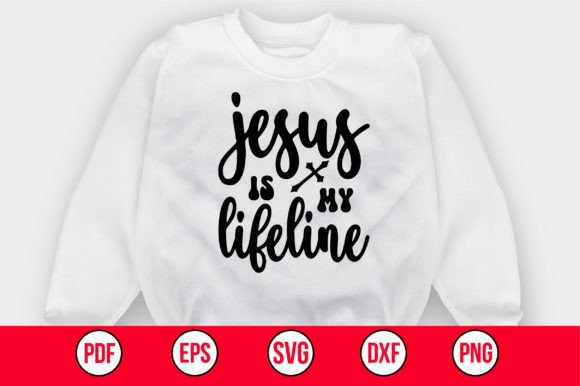 Jesus is My Lifeline SVG: Graphics for Faith Crafts