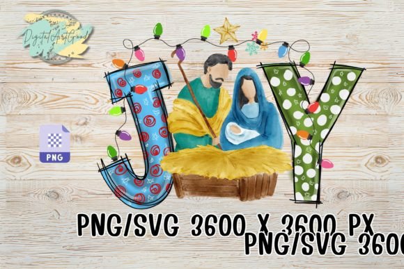 JOY Christmas Jesus Sublimation PNG: Graphics Review