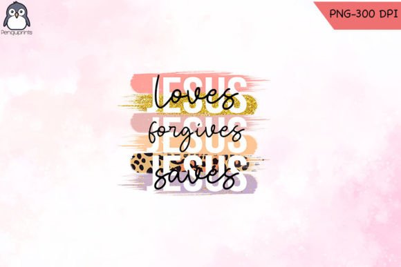 Loves Jesus Christian Sublimation Graphics for Crafts