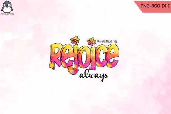 Rejoice in the Lord Christian PNG for Crafts Graphics