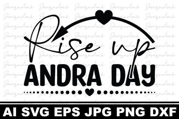 Rise Up Andra Day Graphics for Christian Crafts